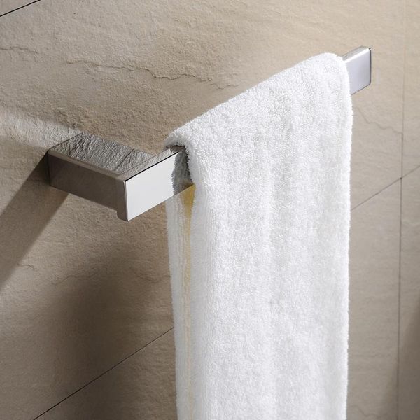 

single pipe wall mounted towel holder shelf rack stainless steel bathroom toilet square hanger rings