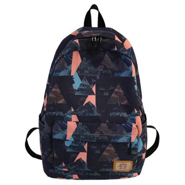 

nylon backpacks wild print student bags large capacity outdoor school