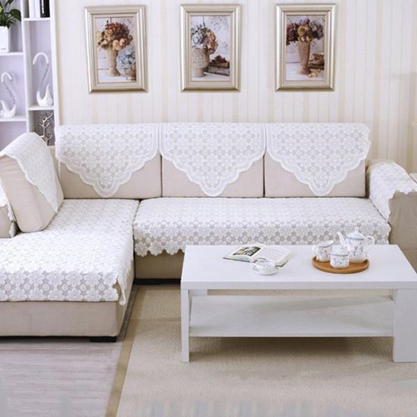 

table cloth white non-slip sofa cover cotton towel armrest for living room modern simple tablecloth floral rectangle square