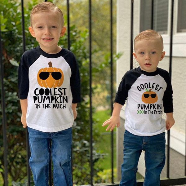 

coolest pumpkin in the patch shirt boys fall halloween kids girls, Blue