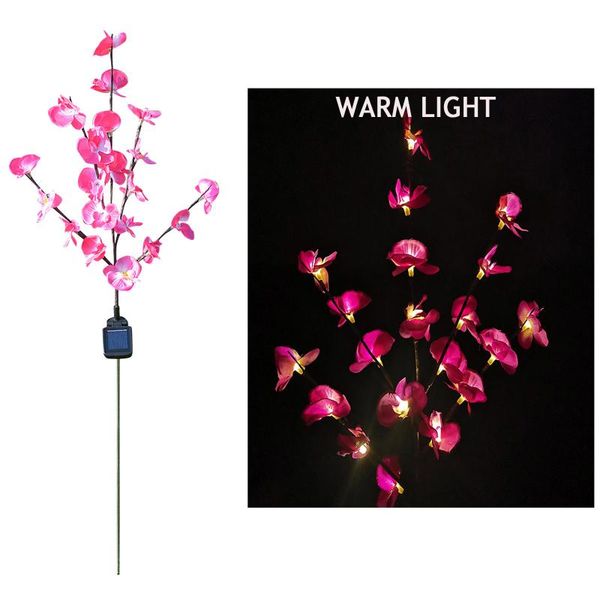 

lawn lamps solar phalaenopsis lamp outdoor flower branch light creative art led garden landscape lights for wedding party decoration