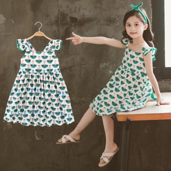 

girl's dresses girl dress kids babyÂ clothes 2021 spring summer toddler for formal party outfitsÂ sport teenagers uniform dressesÂ cotton, Red;yellow