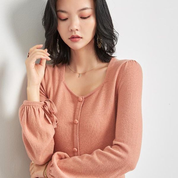 

[ product] jinju autumn and winter sweater pure color elegant square collar 100% wool dress female casual dresses, Black;gray