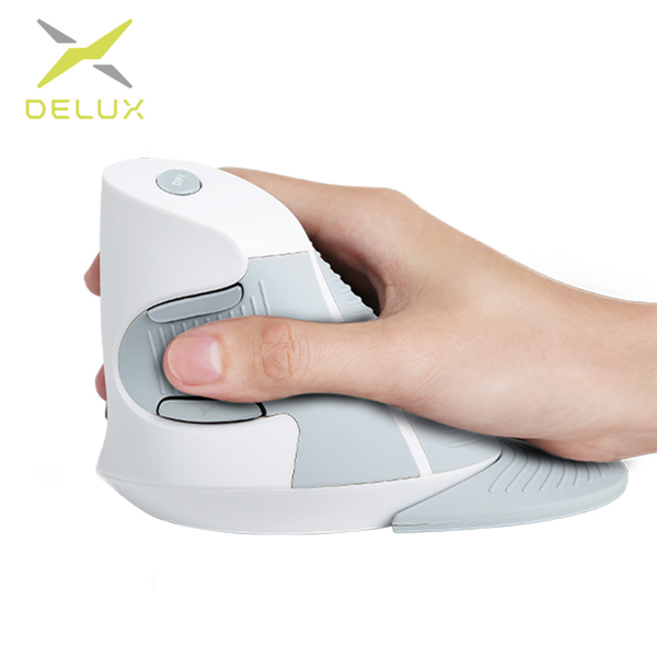 

delux m618 gaming mouse 800/1200/1600dpi optical mause 6d ergonomic vertical right hand micewith wrist rest for pc lapmice