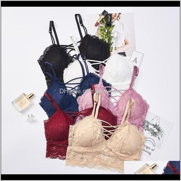 Кружевная стюарда Bralette красный синий розовый черный белый плюс размер бюстгальтера для женщин бесшовные беспроводной пушитель бюстгальтер женский Q5WY7 4TC2I