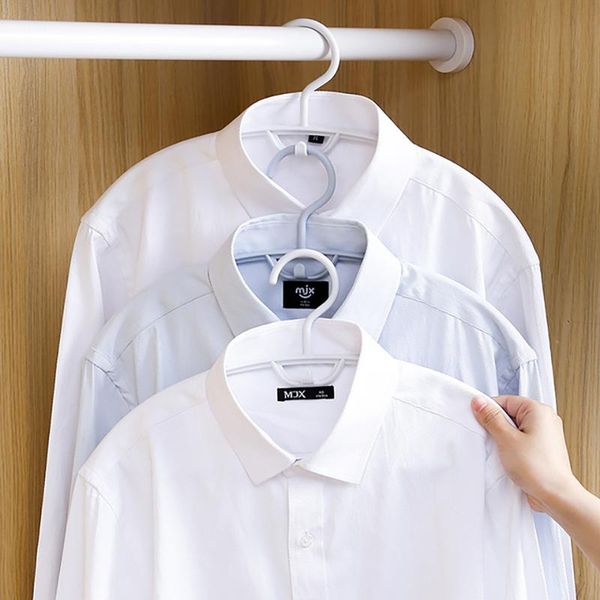 

hangers & racks 10pcs non-slip storage hanger special for household wardrobe wide-shoulder seamless put-on-shoulder bedroom