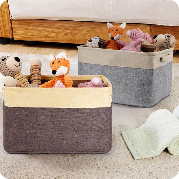 

dog apparel personalized toys storage baskets foldable canvas pet box for dogs cats stuff clothes shoes accessories