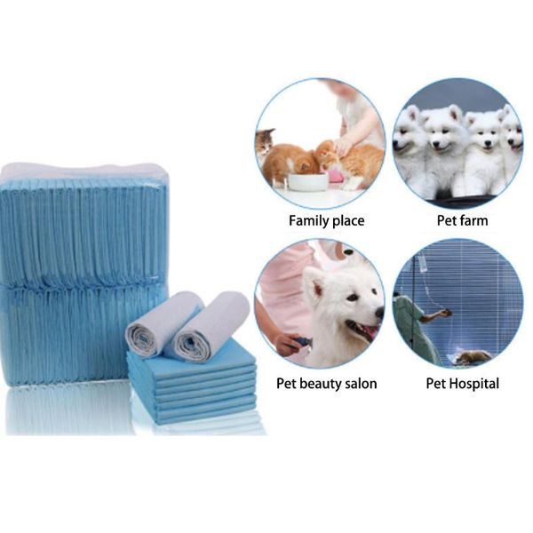 

dog apparel 100pcs super absorbent pet diaper training pee pads healthy clean wet mat for cats 33cm*45cm