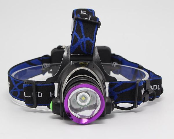 

pieces 1800 - 2000 lumens xm-l xml t6 led headlamp headlight head lamp light camping lighting zoomable headlamps