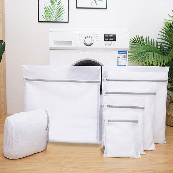 

size mesh laundry bag polyester wash bags coarse net basket for washing machines bra