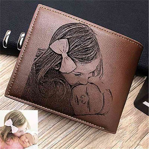 

personalized wallets men pu leather for him engraved short purse custom p wallet, Red;black