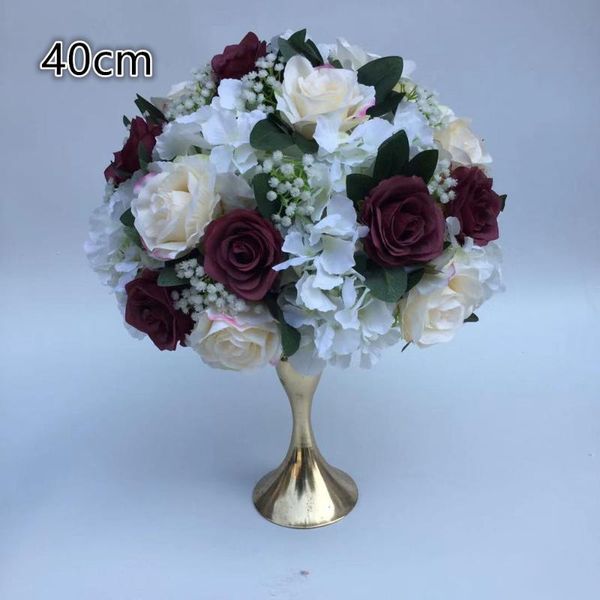 

artificial silk flower rose hydrangea leaf table decoration for wedding party decorative flowers & wreaths