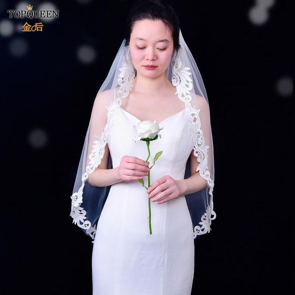 

bridal veils ueen v81 veil with lace comb girlfriend embroidery ivory white veila for girl swiss, Black