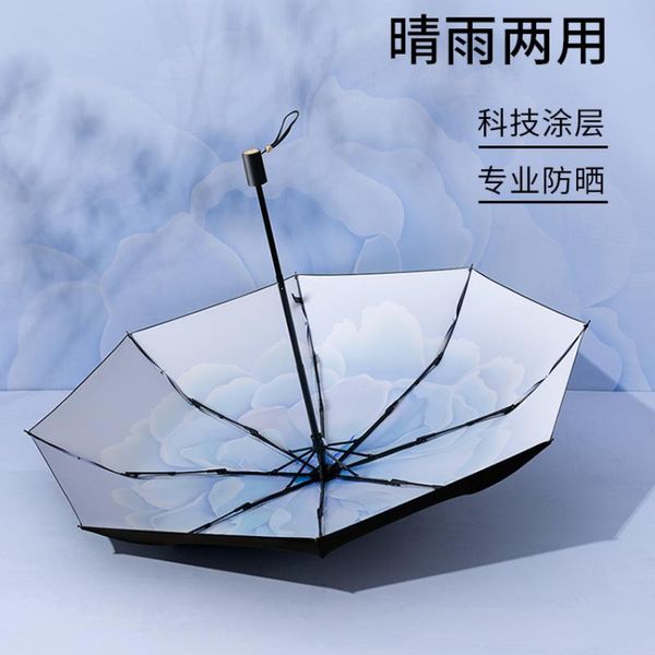 

umbrellas windproof folding umbrella rain women creative luxury uv protection waterproof paraguas gear bc50ys