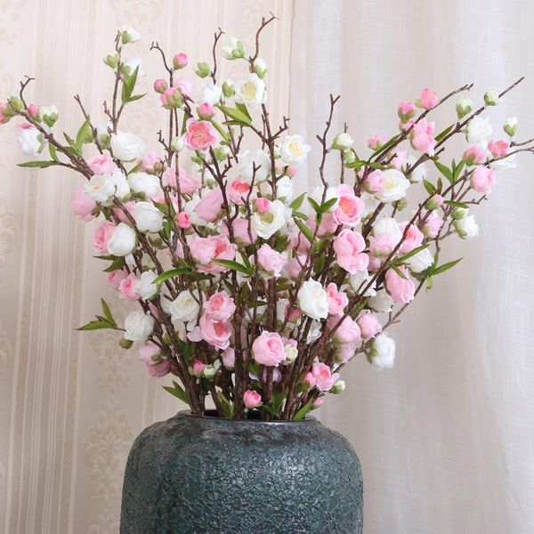 

decorative flowers & wreaths silk gypsophila artificial for decoration home plastic stem bride wedding bouquet mariage cherry blossom fake f