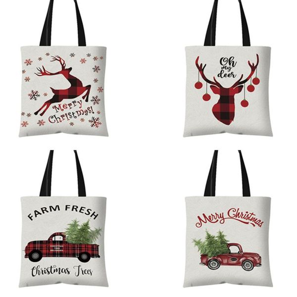 

storage bags christmas canvas advertising gifts souvenir handbags cross-border explosions packaging