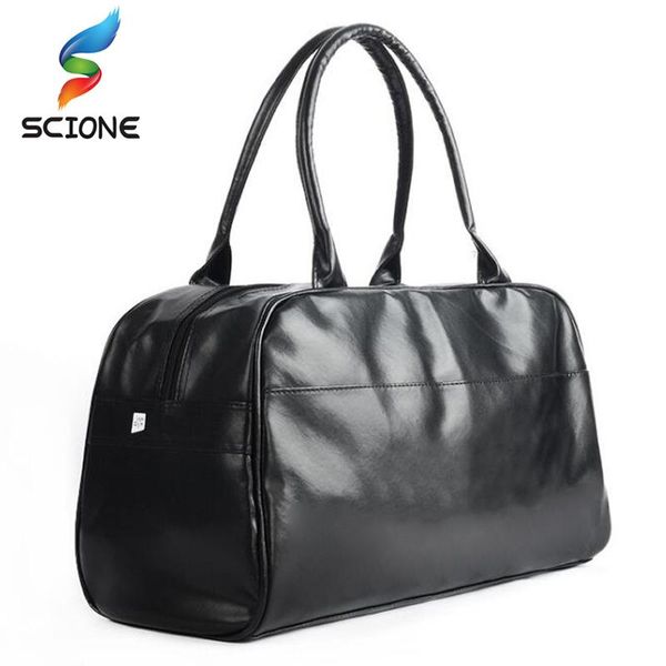 

outdoor bags pu leather men's sports gym classic handbag fitness travel training luggage bag