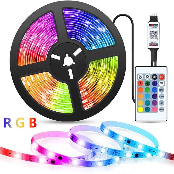 

strips usb led strip light bluetooth tv backlight lights rgb 2835 color dc5v with ir remote changing for home decor