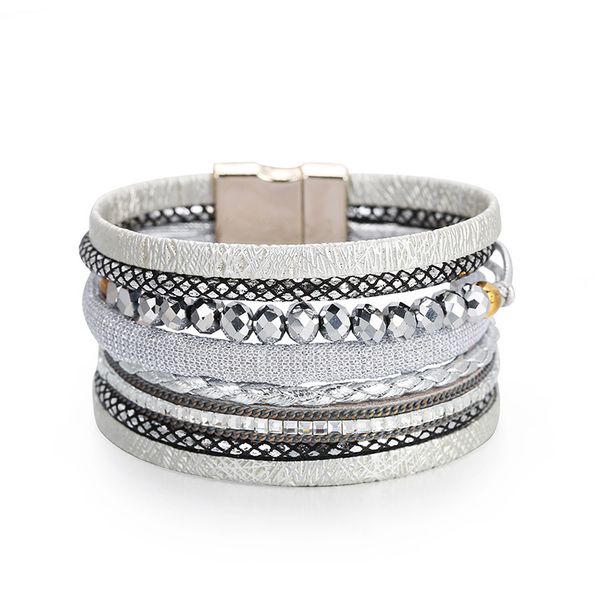 

popular creative bracelet bohemian style bracelet hand woven national style, Black