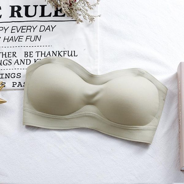 

bustiers & corsets style tube latex strapless invisible wrapped chest one piece no steel ring wedding dress underwear women's bra, Black;white