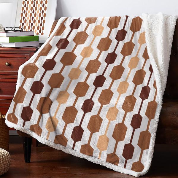 

blankets middle ages modern abstract geometry throw blanket soft fleece winter portable picnic bedclothes