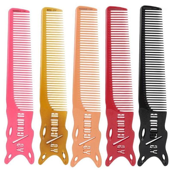

professional haircut comb space aluminum hair salon hairdressing anti-static anti-sweat non-slip make up hairbrush1, Silver