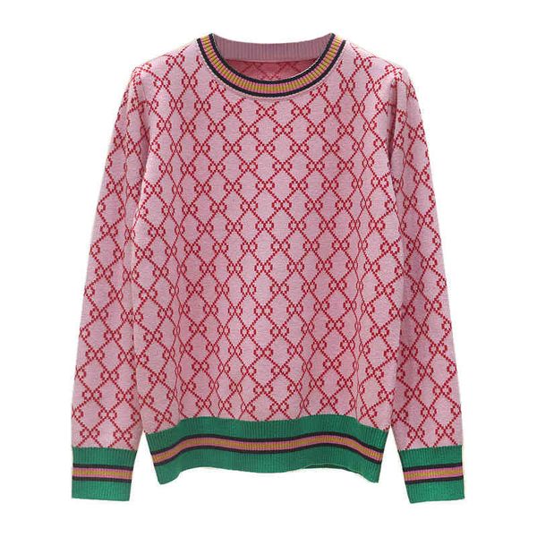 

chao new autumn and winter fashion sweater women's loose double home foreign style versatile net red sweater, White