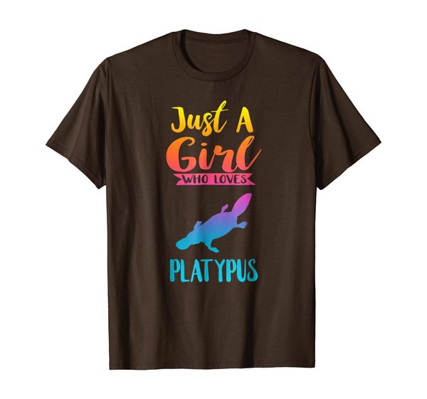 

just a girl who loves platypus shirt platypus lovers gifts, White;black