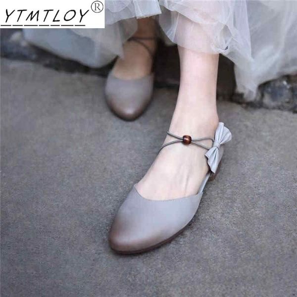 

sandals 2021 summer ladies flat round toe style buckle beach fashion, Black