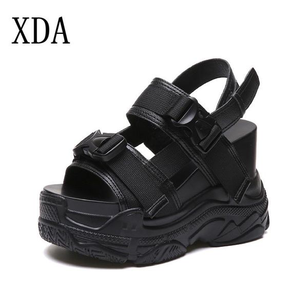 

the women sandals summer fashion platform wedges shoes sandalia mujer casual roman white black b106
