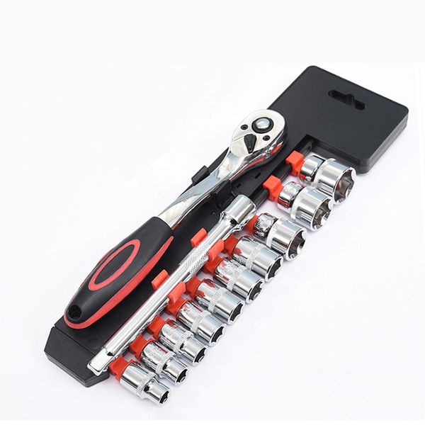 

hand tools socket set with ratchet tool 1/4(6.5mm) 3/8(10mm) 1/2(12.5mm) inch car repair torque spanner