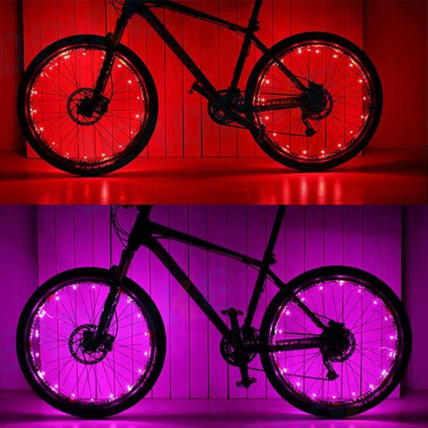 

bicycle wheels spoke flash light lamp motorcycle cycling bike lights impression riding wheel