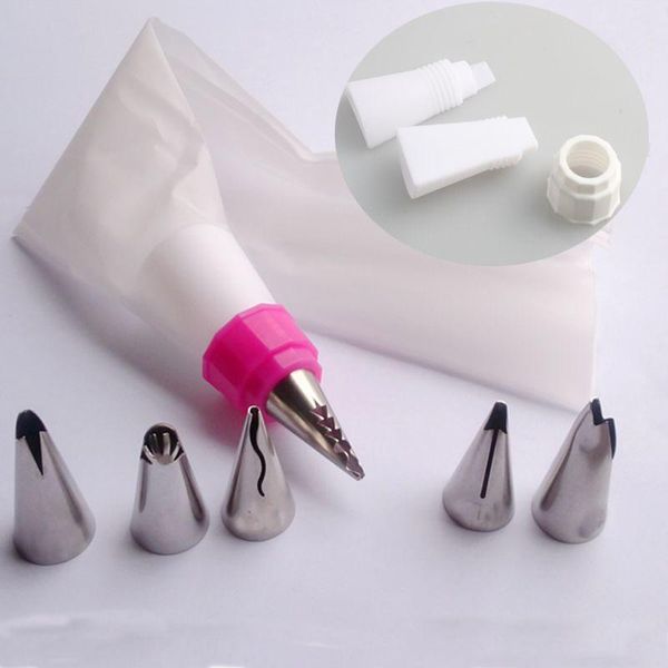 

baking & pastry tools 6pcs/set wedding cake design girls skirt dress stainless steel tips cream decorating russian piping nozzle