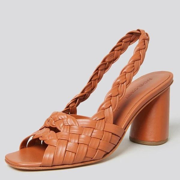 

sandals 2021 summer fashion women's open toe cross braided word buckle hollow hhigh heel shoes rome, Black