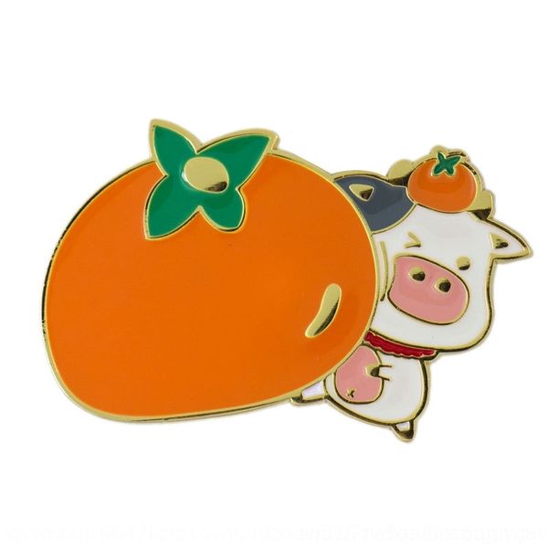 

8UdY year brooches ox atmosphere series brooch original life creative metal pins cartoonyear ox original life creative metal cartoon newatm, Gray