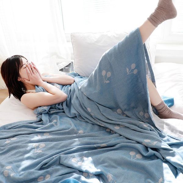 

blankets cozy lightweight muslin cotton blanket twin full size throw for bed couch & sofa summer bedding coverlet