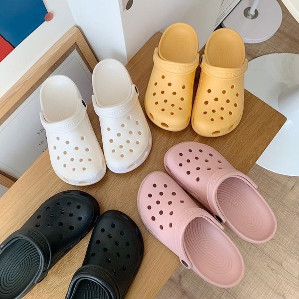 

3po nurse's dongdong shoes female summer fashion cute girl's heart beach shoes wears baotou dual purpose sandalsfashionable women&