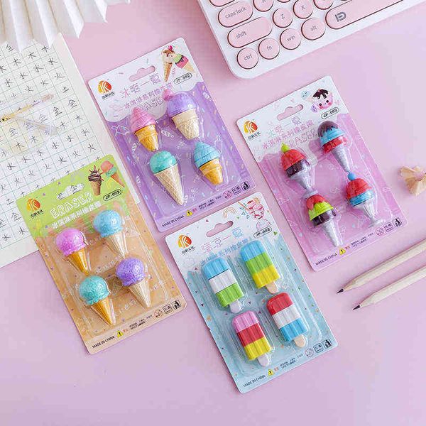 

creative dsert gourmet ice cream eraser set student christmas gift final prize