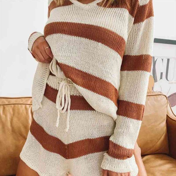 

trendy knitted sweater sets women lounge wear for women casual knit jumpsuit romper sets ladies homewear outfits, Gray