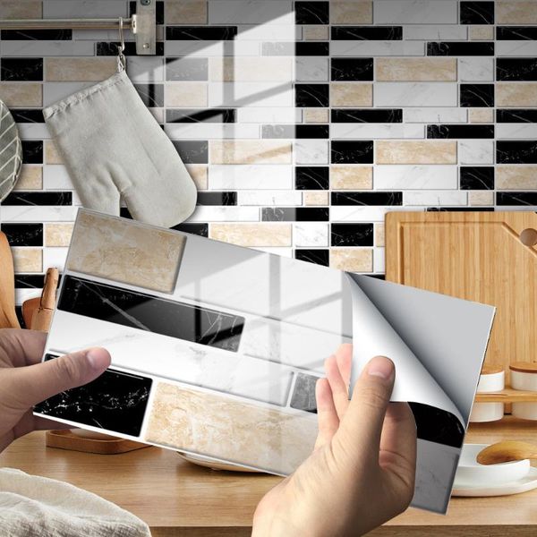 

wall stickers 2021 3d marble brick self-adhesive tile panels living room bedroom bathroom kitchen decor aesthetic wallpaper