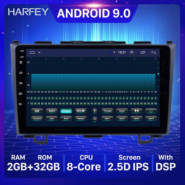 Android Auto-DVD-Multimedia-Player GPS für 2006–2011 Honda CRV 9 Zoll HD Touchscreen unterstützt Lenkradsteuerung