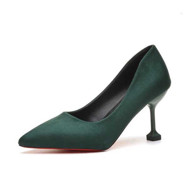 

dress four seasons black pointed toe high heels thin heeled single banquet womens shoes 1 o30j