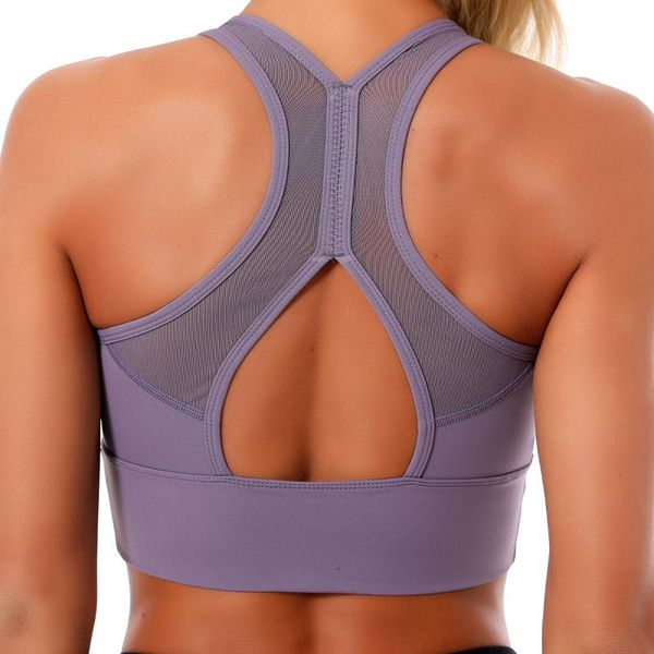 

bras sports bra 2021 european and american cross-back underwear women's mesh vest-style gathering fitness, Red;black