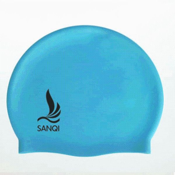 

swimming caps adults silicon rubber waterproof plus size swim colorful bathing long hair water sports high elastic beach pool hat