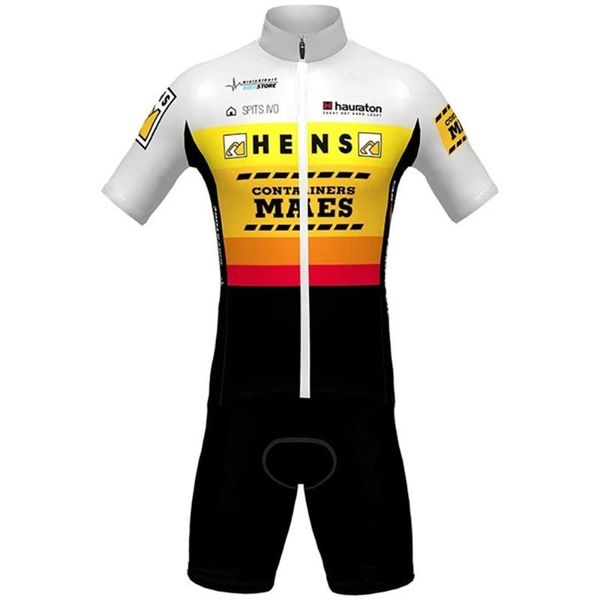 

racing sets equipaciÃ³n ciclismo hens 2021 cycling apaprel maes short sleeve jerseys and white bib shorts 20d gel pad maillot bike clothing, Black;blue
