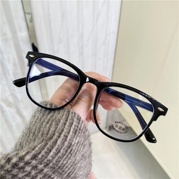 

sunglasses female computer glasses oversized optical eye blue light blocking gafas lunette frame flat mirror eyeglasses xwm19222, White;black