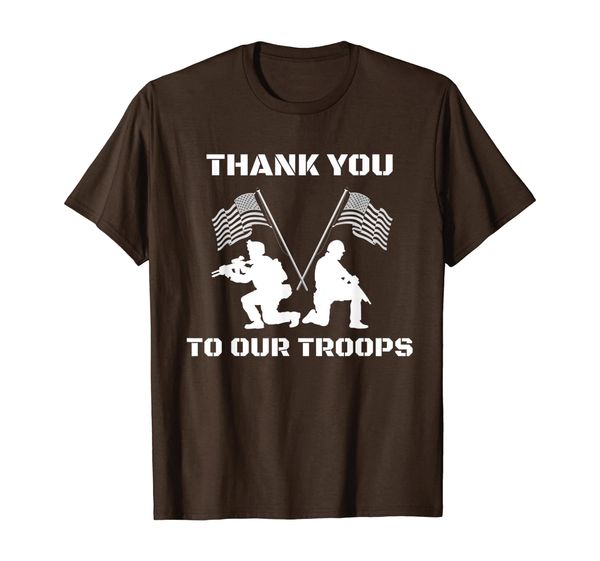 

Thank You To Our Troops Support Veterans Flags T-Shirt, Mainly pictures