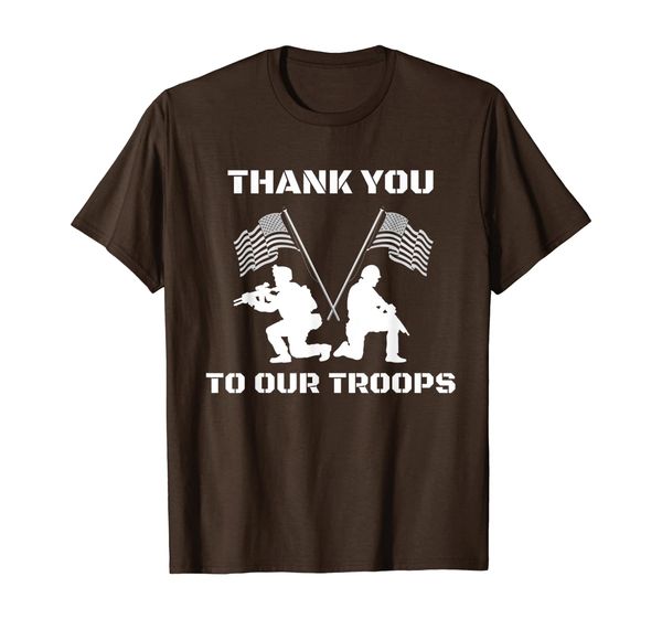 

thank you to our troops support veterans flags t-shirt, White;black
