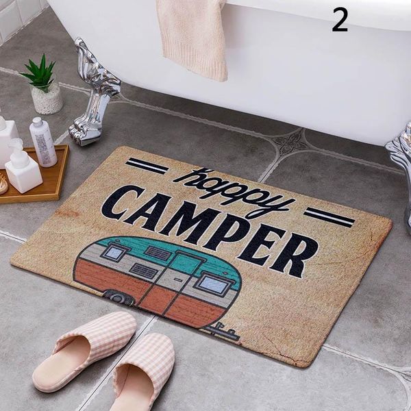 

carpets cartoon camping carpet bathroom entrance door mat interior floor absorbent non-slip kitchen