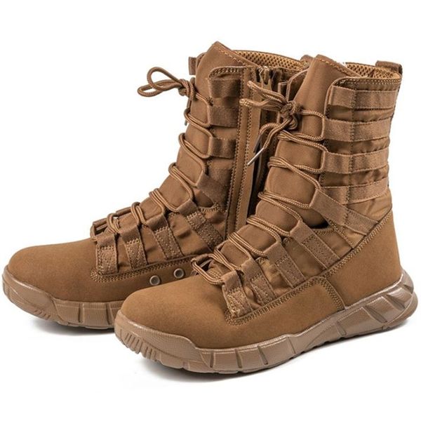 Militar Botas Táticas Botas de Combate Homens Ao Ar Livre Caminhada Deserto Exército Botas Leve Respirável Masculino Ankle Boots Sapatos da selva 211023